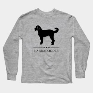 Labradoodle Black Silhouette Long Sleeve T-Shirt